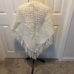 Hand crocheted shawl